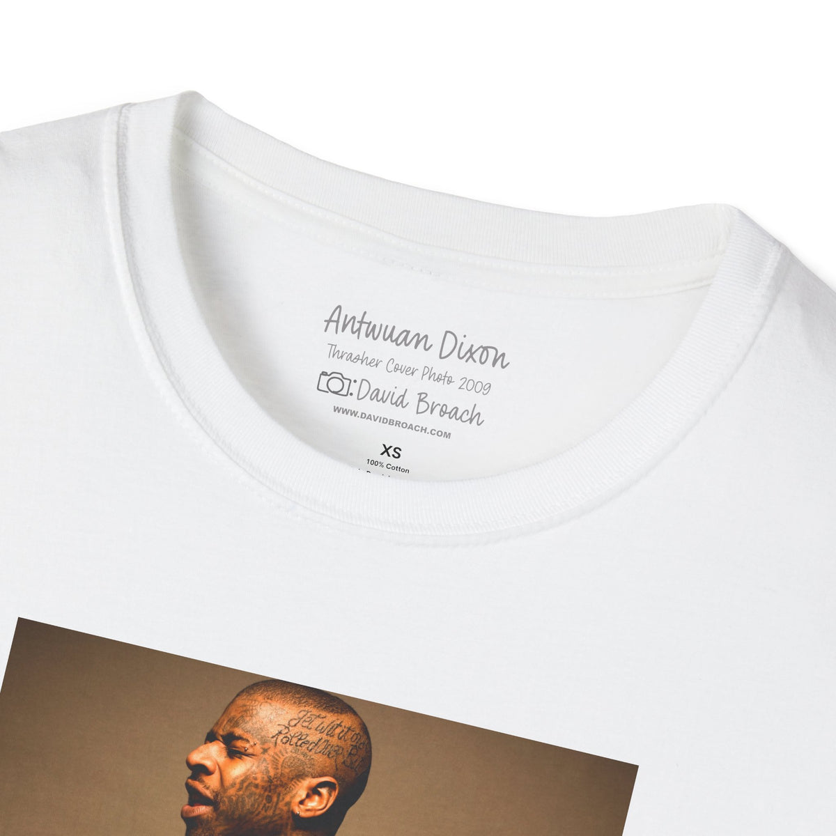 Antwuan Dixon, Thrasher Photo Issue Summer 2009 cover portrait — David Broach Photography skate t-shirt