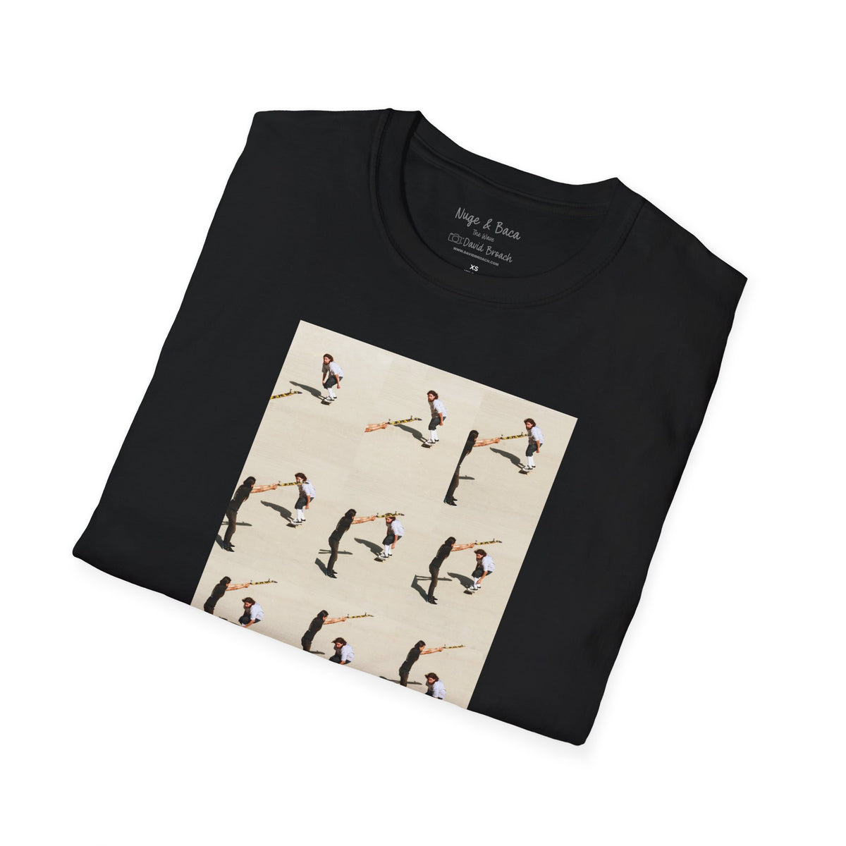 Don "Nuge" Nguyen and Sammy Baca, wave sequence collage, skateboard and waveboard — David Broach Photography skate t-shirt