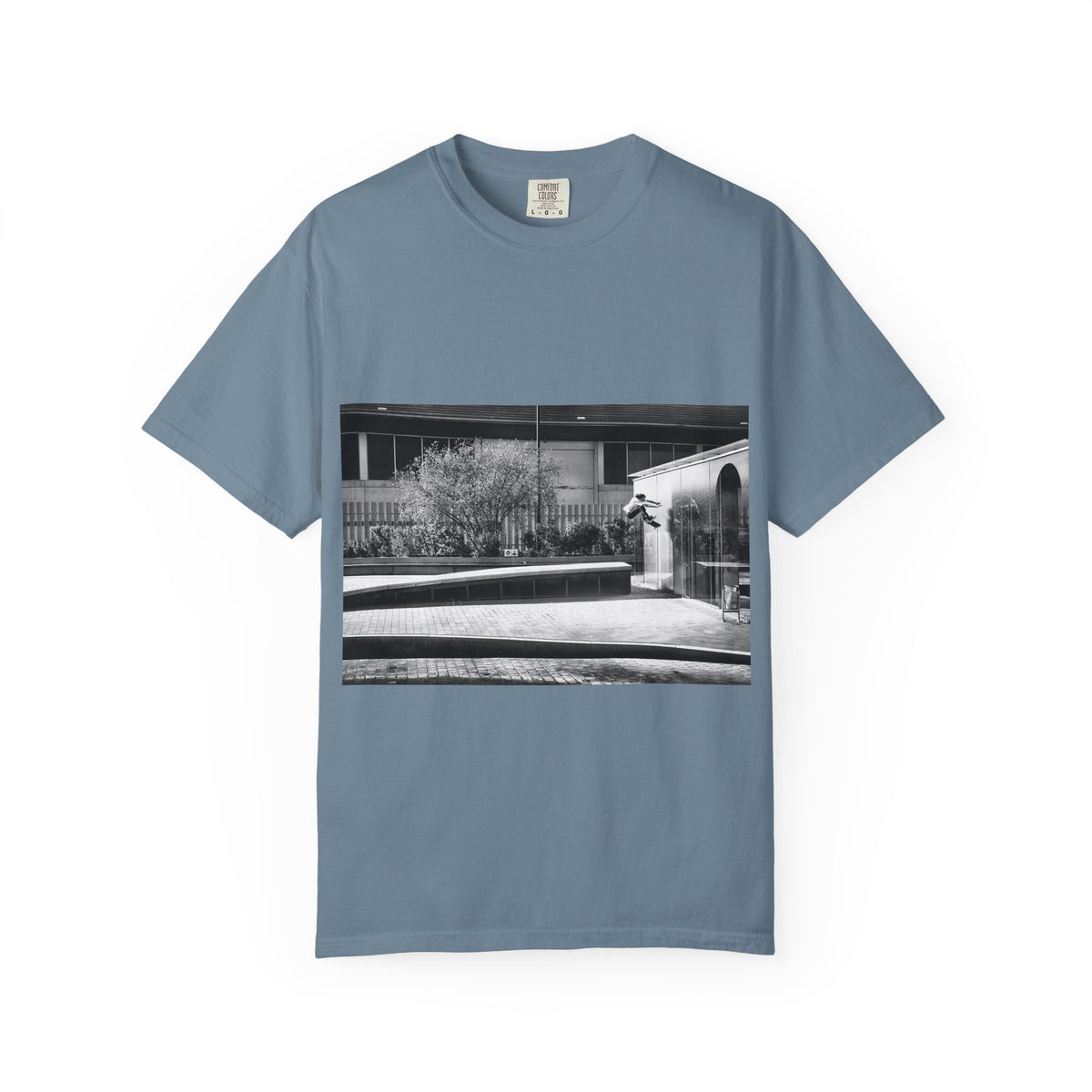 Evan Smith, Kickflip Wallride, Barcelona 2015 - Comfort Colors T-Shirt