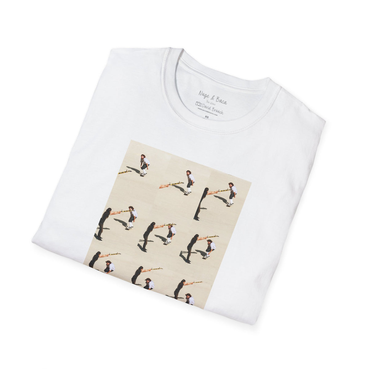 Don "Nuge" Nguyen and Sammy Baca, wave sequence collage, skateboard and waveboard — David Broach Photography skate t-shirt