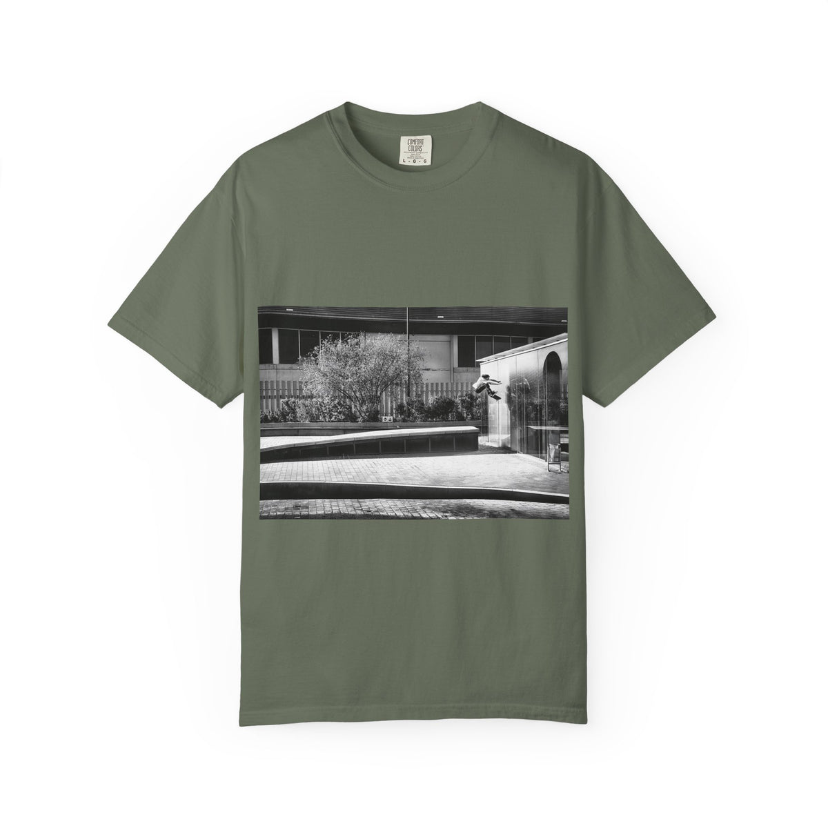 Evan Smith, Kickflip Wallride, Barcelona 2015 - Comfort Colors T-Shirt