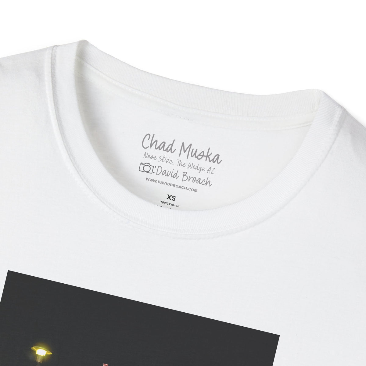 Chad Muska, nose slide on stairset ledge at night, The Wedge, Arizona, Y2K era — David Broach Photography skate t-shirt