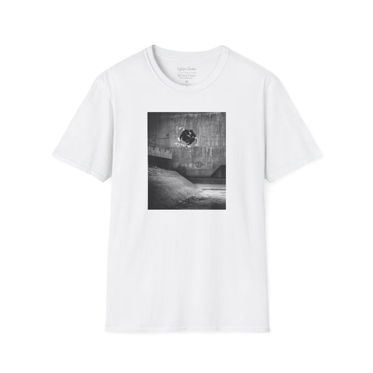 Dylan Rieder, frontside heelflip, Cologne Germany 2013, Thrasher tribute cover — David Broach Photography skate t-shirt